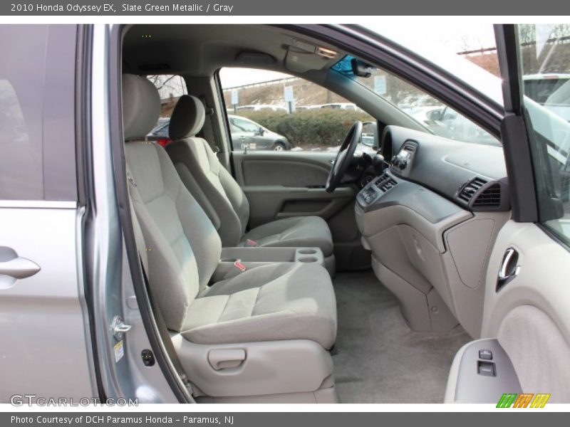 Slate Green Metallic / Gray 2010 Honda Odyssey EX