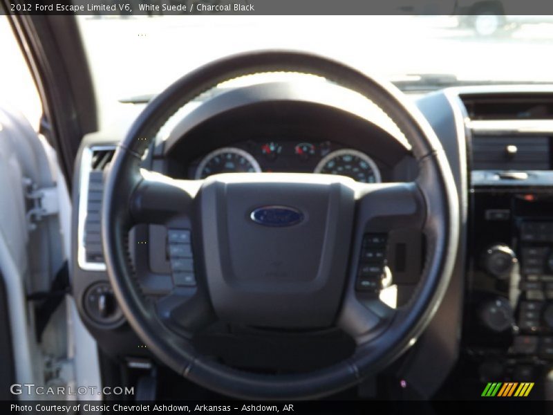 White Suede / Charcoal Black 2012 Ford Escape Limited V6