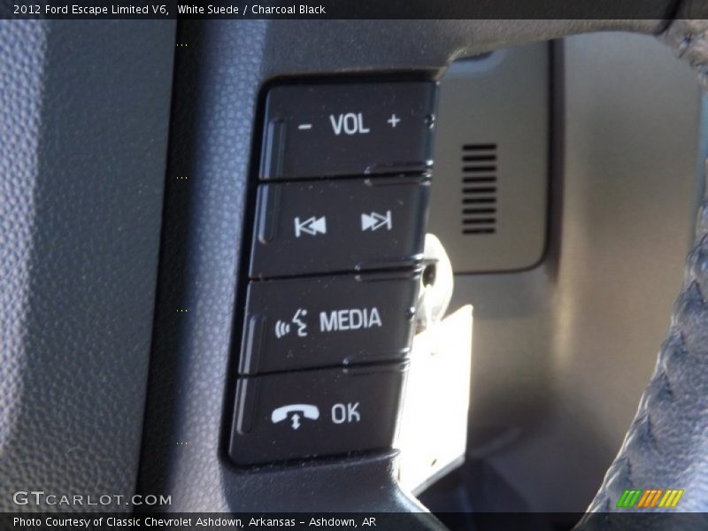 White Suede / Charcoal Black 2012 Ford Escape Limited V6