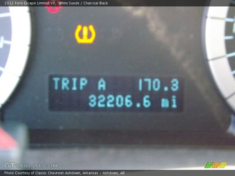 White Suede / Charcoal Black 2012 Ford Escape Limited V6