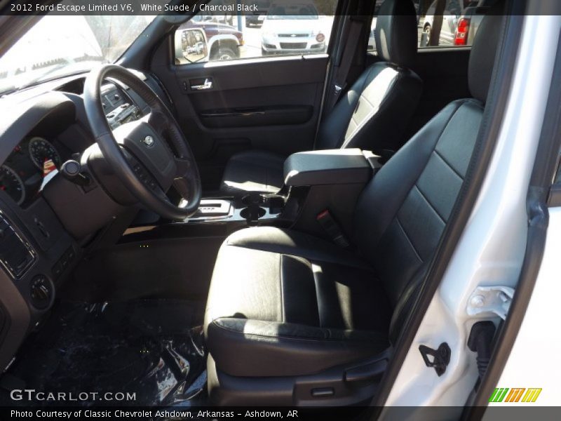 White Suede / Charcoal Black 2012 Ford Escape Limited V6
