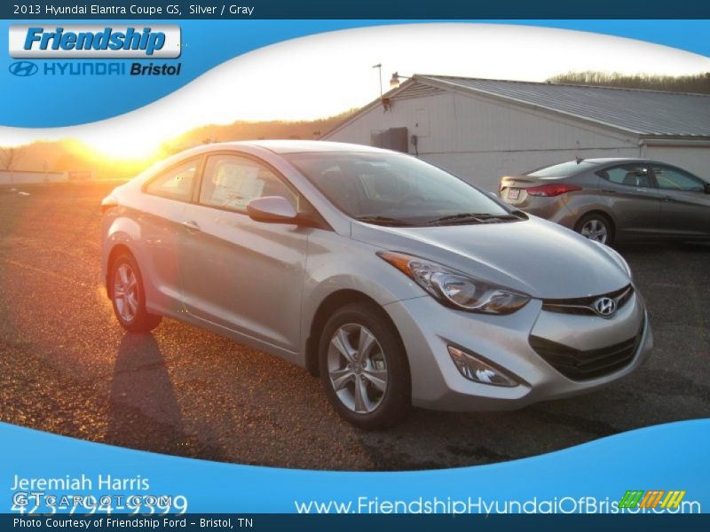 Silver / Gray 2013 Hyundai Elantra Coupe GS