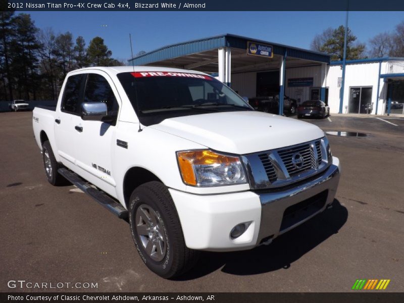 Front 3/4 View of 2012 Titan Pro-4X Crew Cab 4x4