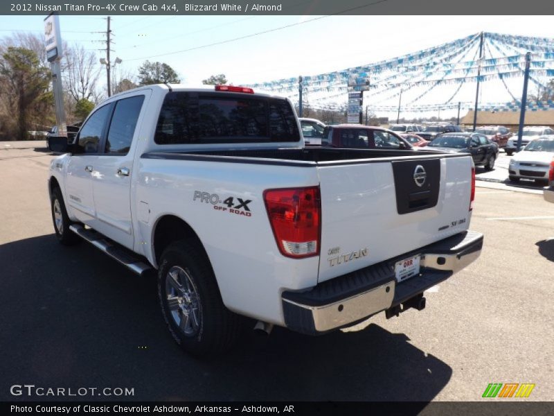 Blizzard White / Almond 2012 Nissan Titan Pro-4X Crew Cab 4x4