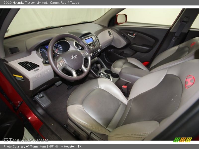 Taupe Interior - 2010 Tucson Limited 