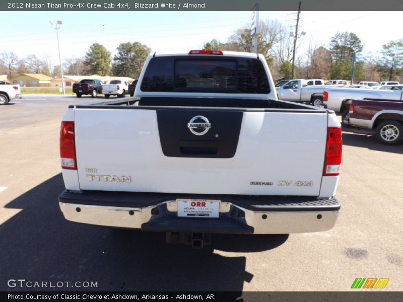 Blizzard White / Almond 2012 Nissan Titan Pro-4X Crew Cab 4x4