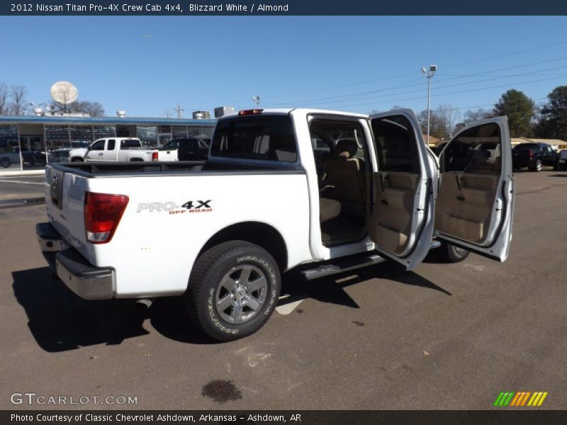 Blizzard White / Almond 2012 Nissan Titan Pro-4X Crew Cab 4x4