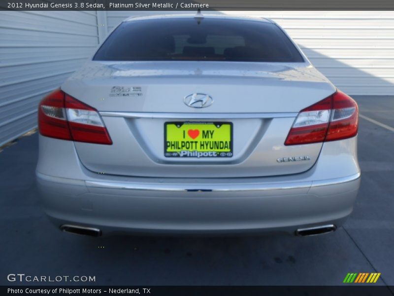 Platinum Silver Metallic / Cashmere 2012 Hyundai Genesis 3.8 Sedan
