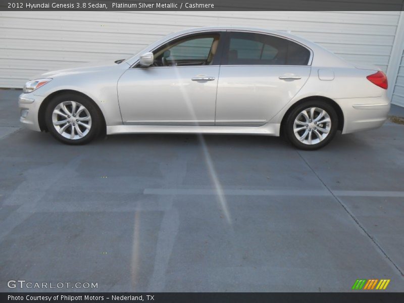 Platinum Silver Metallic / Cashmere 2012 Hyundai Genesis 3.8 Sedan