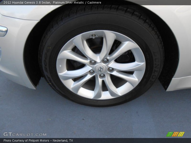 Platinum Silver Metallic / Cashmere 2012 Hyundai Genesis 3.8 Sedan