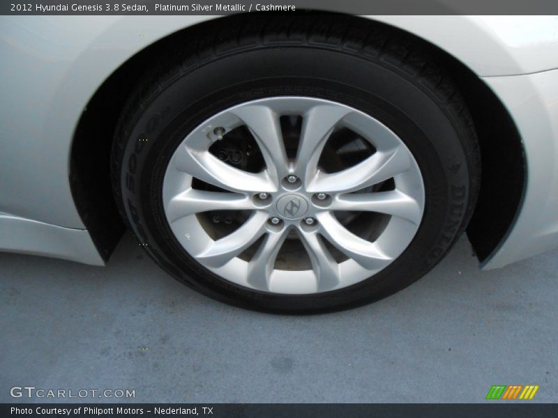 Platinum Silver Metallic / Cashmere 2012 Hyundai Genesis 3.8 Sedan