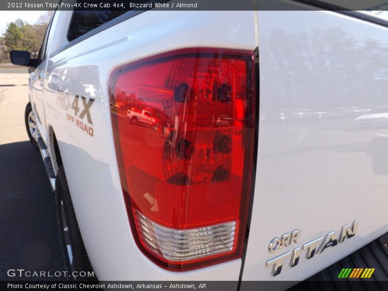 Blizzard White / Almond 2012 Nissan Titan Pro-4X Crew Cab 4x4