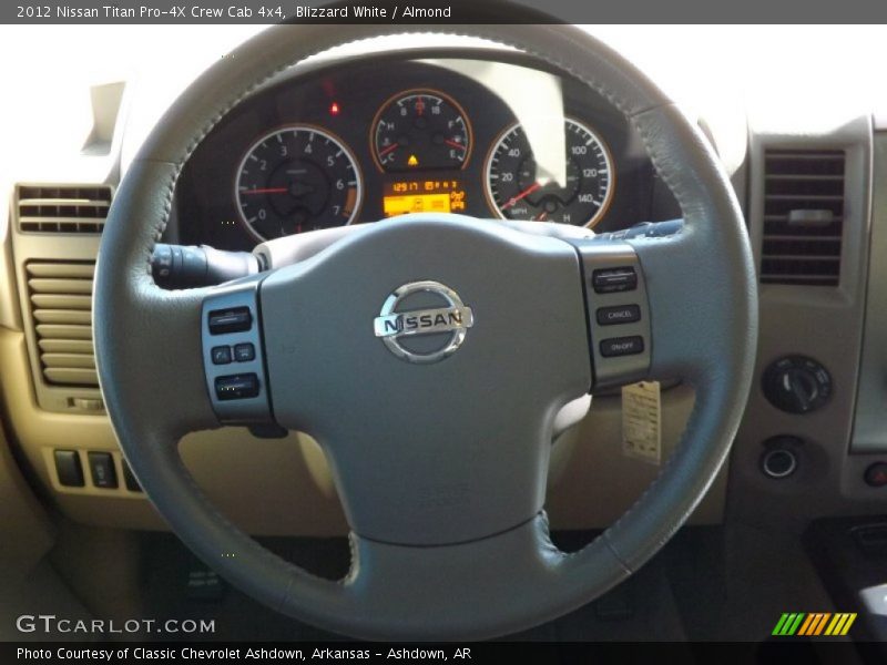  2012 Titan Pro-4X Crew Cab 4x4 Steering Wheel