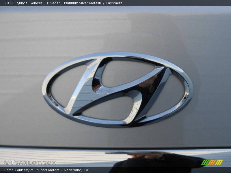 Platinum Silver Metallic / Cashmere 2012 Hyundai Genesis 3.8 Sedan