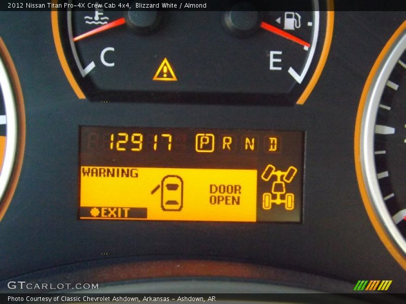 Blizzard White / Almond 2012 Nissan Titan Pro-4X Crew Cab 4x4