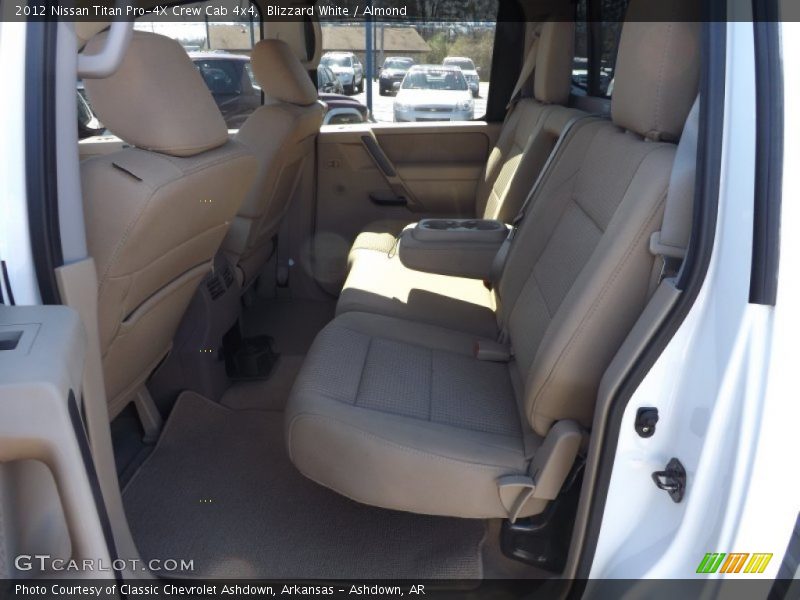Rear Seat of 2012 Titan Pro-4X Crew Cab 4x4