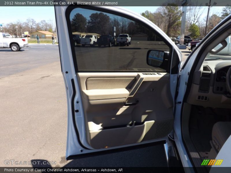 Blizzard White / Almond 2012 Nissan Titan Pro-4X Crew Cab 4x4