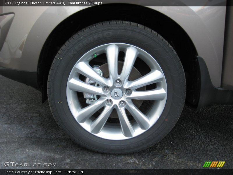 Chai Bronze / Taupe 2013 Hyundai Tucson Limited AWD