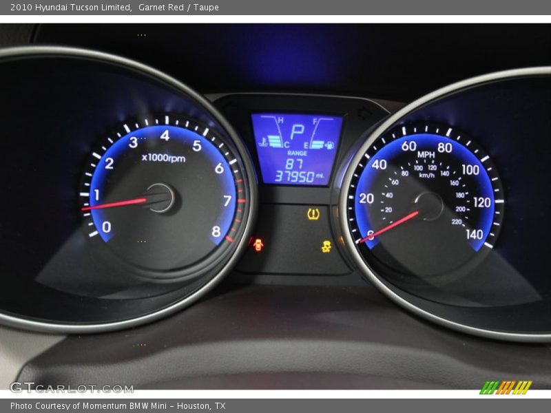  2010 Tucson Limited Limited Gauges