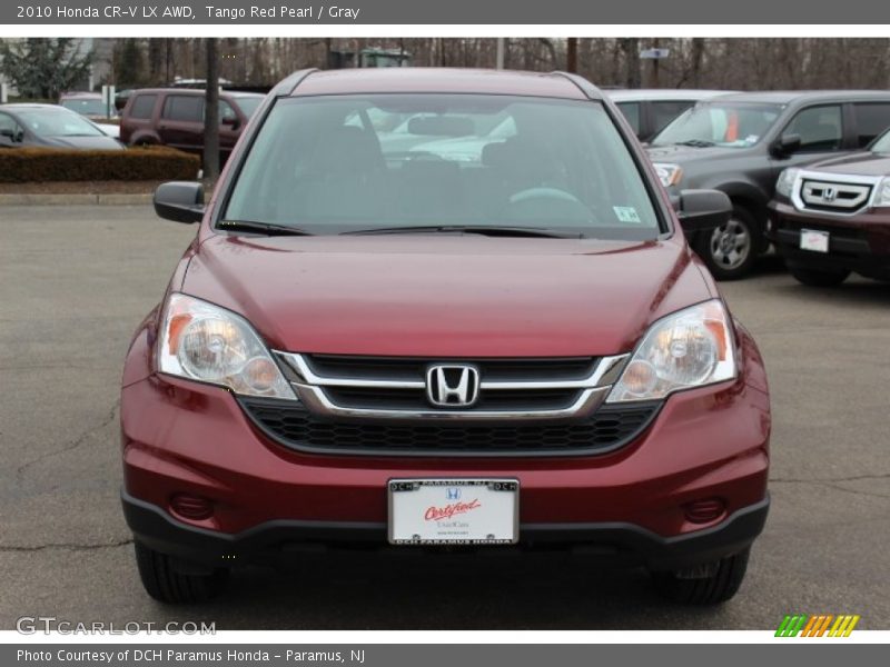Tango Red Pearl / Gray 2010 Honda CR-V LX AWD