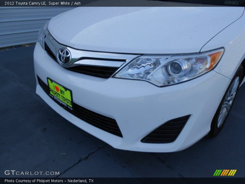 Super White / Ash 2012 Toyota Camry LE