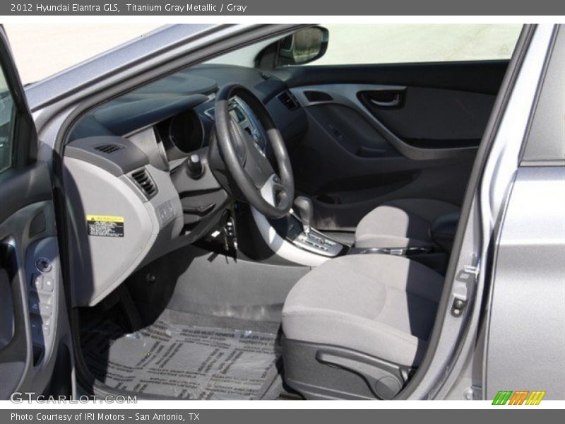 Titanium Gray Metallic / Gray 2012 Hyundai Elantra GLS