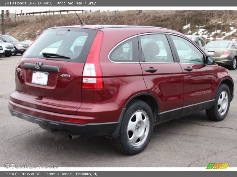 Tango Red Pearl / Gray 2010 Honda CR-V LX AWD