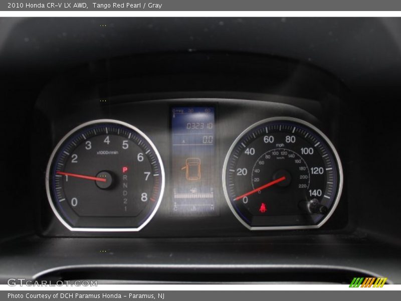 Tango Red Pearl / Gray 2010 Honda CR-V LX AWD