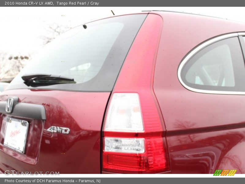 Tango Red Pearl / Gray 2010 Honda CR-V LX AWD