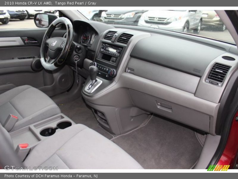 Tango Red Pearl / Gray 2010 Honda CR-V LX AWD
