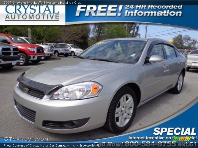Silverstone Metallic / Gray 2007 Chevrolet Impala LT