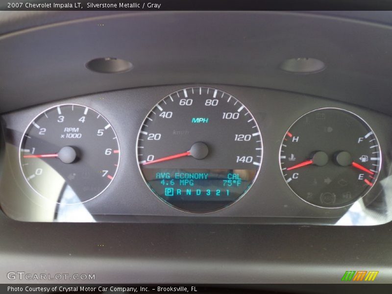 Silverstone Metallic / Gray 2007 Chevrolet Impala LT