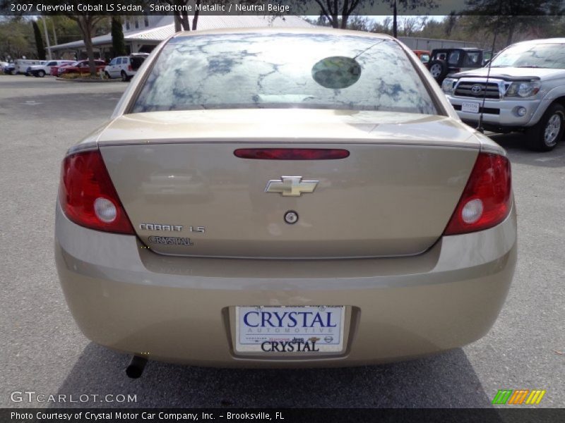 Sandstone Metallic / Neutral Beige 2007 Chevrolet Cobalt LS Sedan