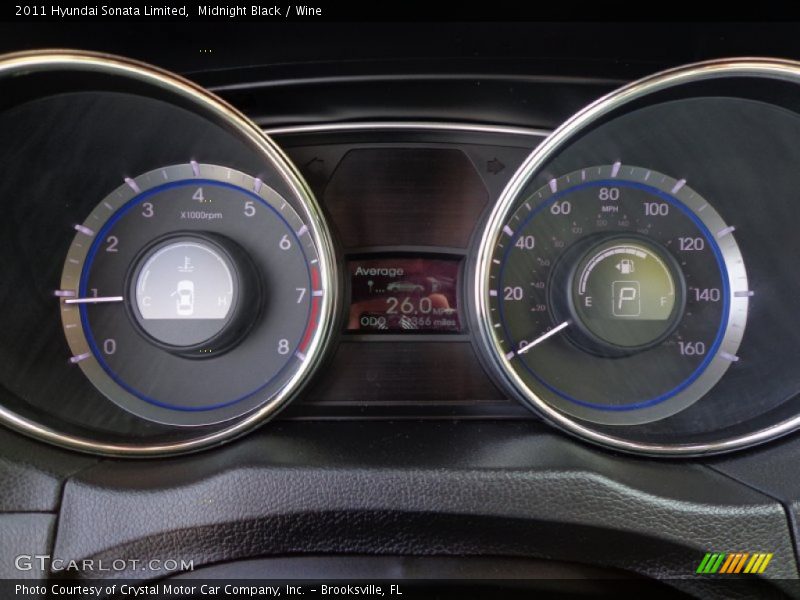 Midnight Black / Wine 2011 Hyundai Sonata Limited