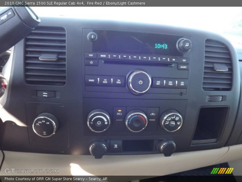 Fire Red / Ebony/Light Cashmere 2010 GMC Sierra 1500 SLE Regular Cab 4x4