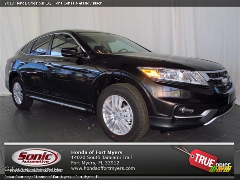 Kona Coffee Metallic / Black 2013 Honda Crosstour EX