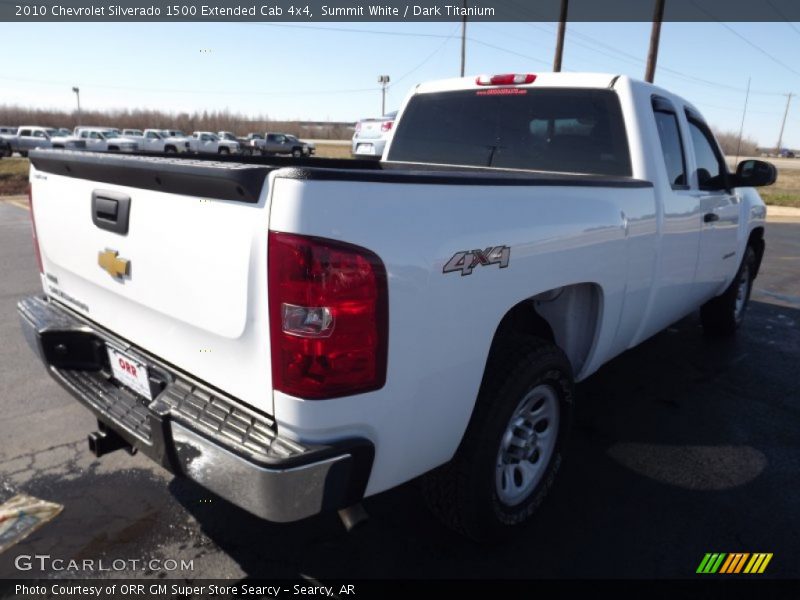 Summit White / Dark Titanium 2010 Chevrolet Silverado 1500 Extended Cab 4x4