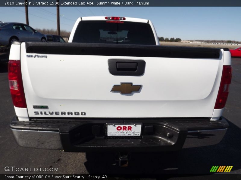 Summit White / Dark Titanium 2010 Chevrolet Silverado 1500 Extended Cab 4x4