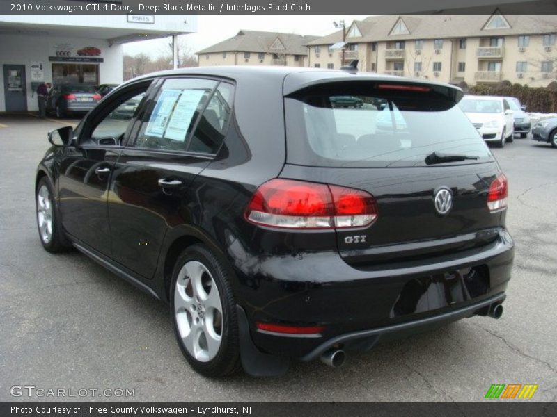 Deep Black Metallic / Interlagos Plaid Cloth 2010 Volkswagen GTI 4 Door