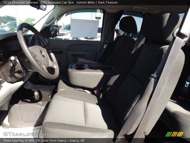 Summit White / Dark Titanium 2010 Chevrolet Silverado 1500 Extended Cab 4x4