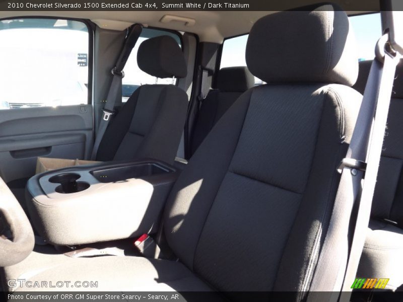 Summit White / Dark Titanium 2010 Chevrolet Silverado 1500 Extended Cab 4x4