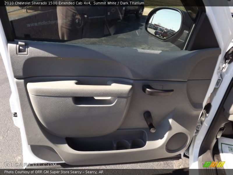 Summit White / Dark Titanium 2010 Chevrolet Silverado 1500 Extended Cab 4x4