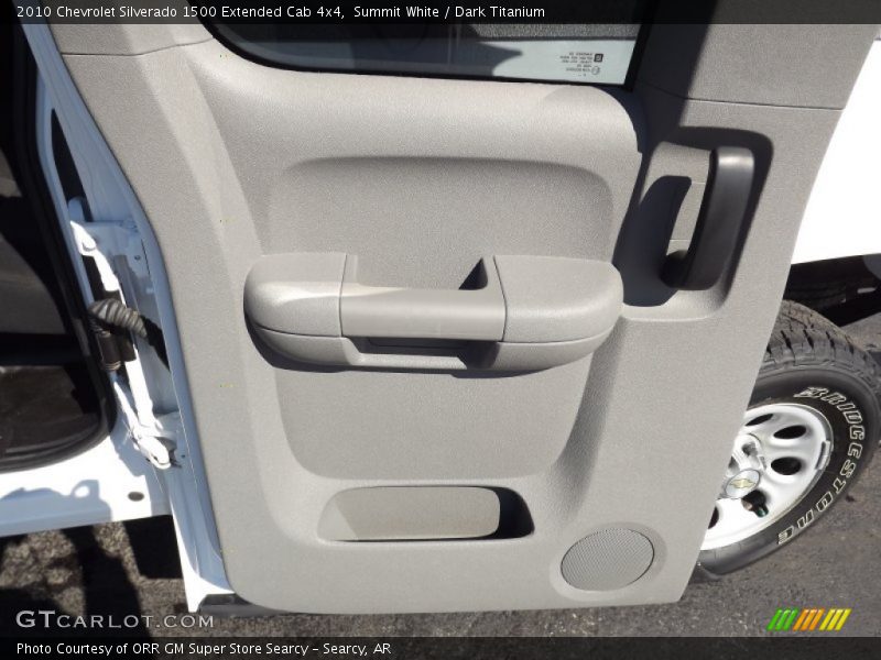 Summit White / Dark Titanium 2010 Chevrolet Silverado 1500 Extended Cab 4x4