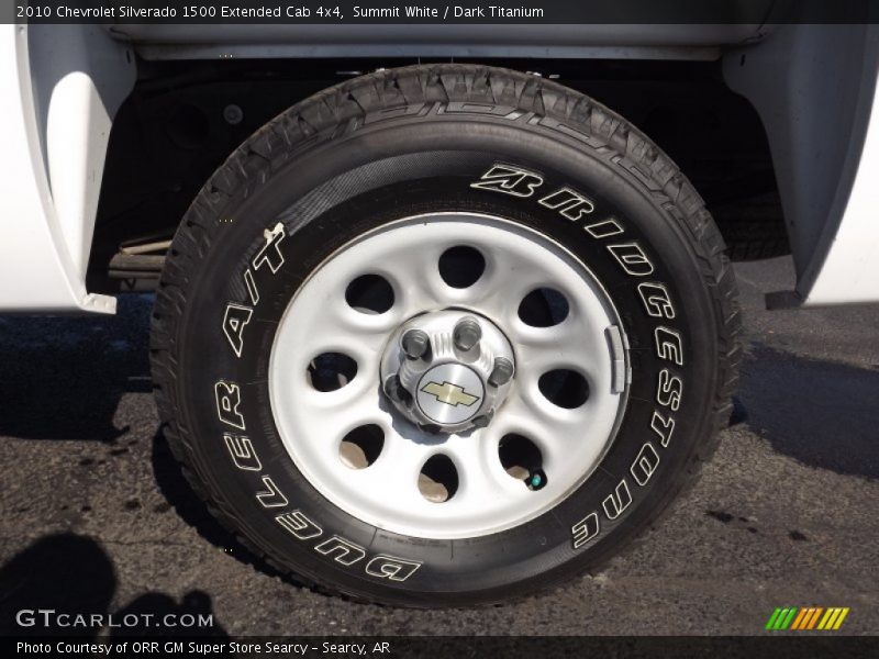 Summit White / Dark Titanium 2010 Chevrolet Silverado 1500 Extended Cab 4x4