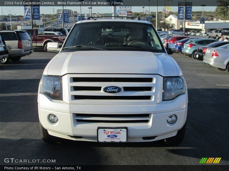 White Platinum Tri-Coat Metallic / Stone 2009 Ford Expedition Limited