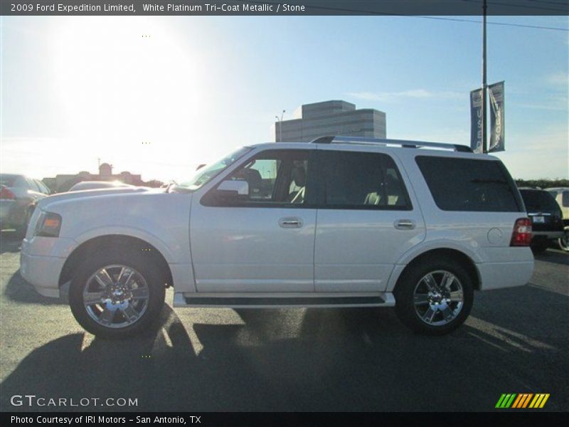 White Platinum Tri-Coat Metallic / Stone 2009 Ford Expedition Limited
