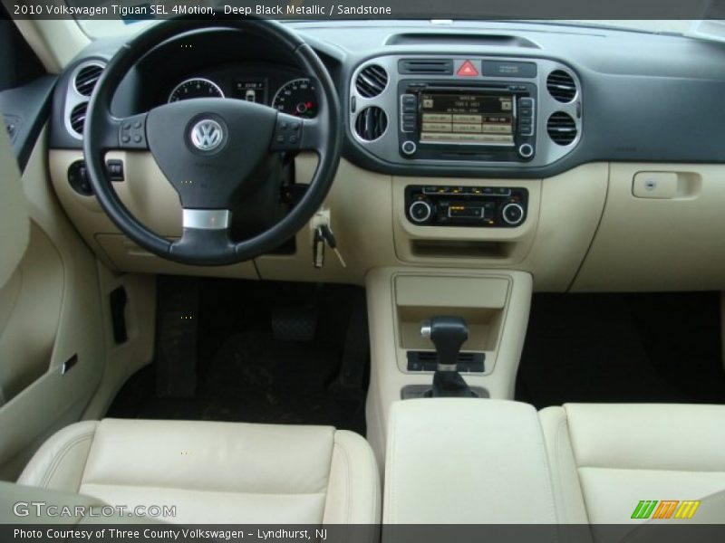 Deep Black Metallic / Sandstone 2010 Volkswagen Tiguan SEL 4Motion