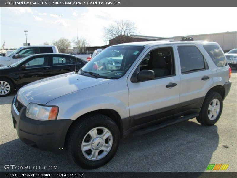 Satin Silver Metallic / Medium Dark Flint 2003 Ford Escape XLT V6