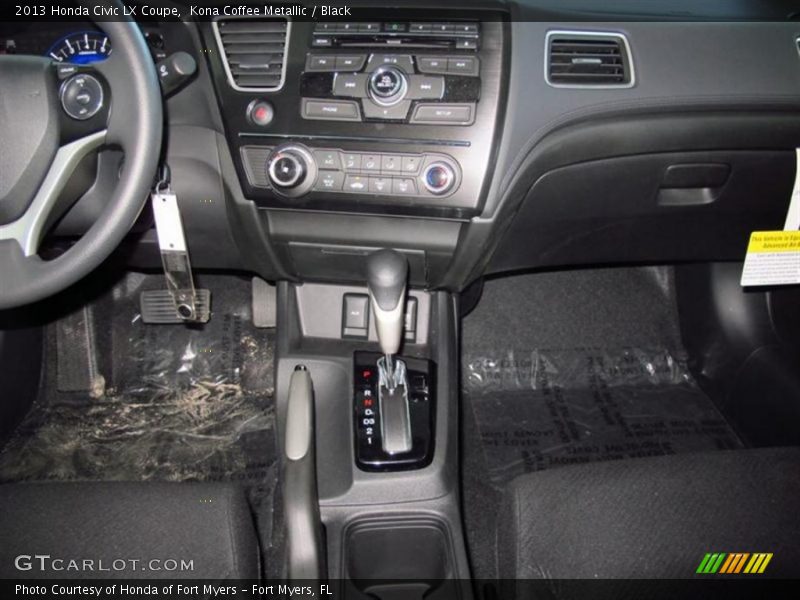 Kona Coffee Metallic / Black 2013 Honda Civic LX Coupe