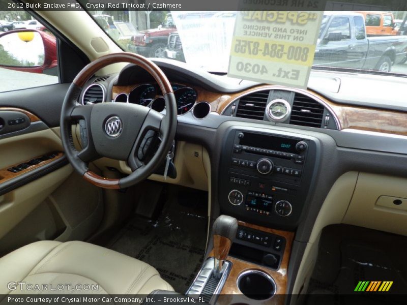 Crystal Red Tintcoat / Cashmere 2012 Buick Enclave FWD